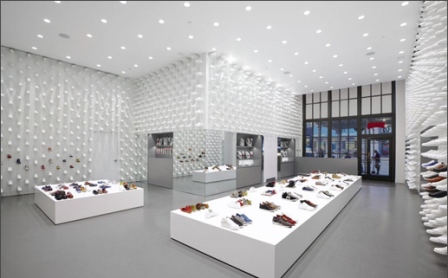 ایده جدید در طراحی یک فروشگاه کفش
